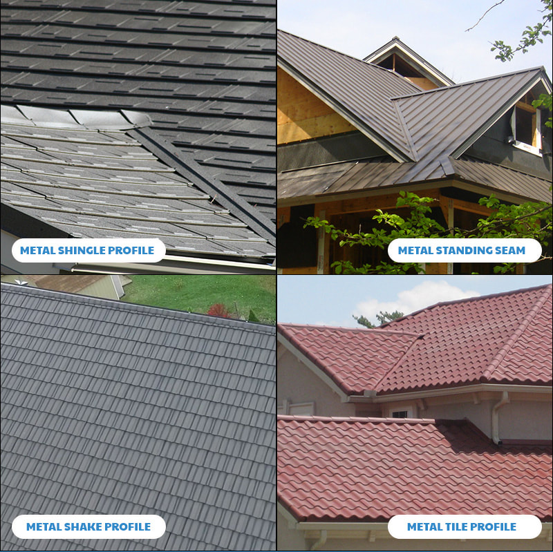 Metal roof shingle types